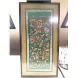 A Chinese silkwork panel depicting children 62 cm x 32 cm