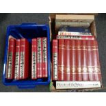 Two boxes containing Orbis World War 2 volumes,