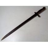 A First World War American bayonet dated 1917,