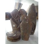 Four soapstone carvings