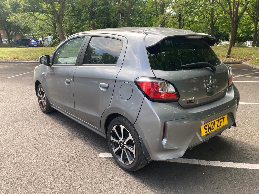 A 2021 Mitsubishi Mirage Design Pro motor car, Registration SN21 ZFT, metallic grey, 1193 cc, - Image 3 of 5