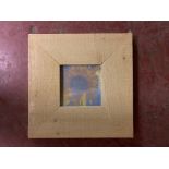 Three crates containing a total of 30 Fotolijst light wood finish photo frames, 10 cm x 10 cm,