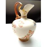 A Royal Worcester blush ivory ewer (height 25cm)