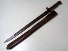 A British bayonet dated 1907,