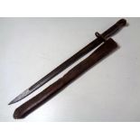 A British bayonet dated 1907,