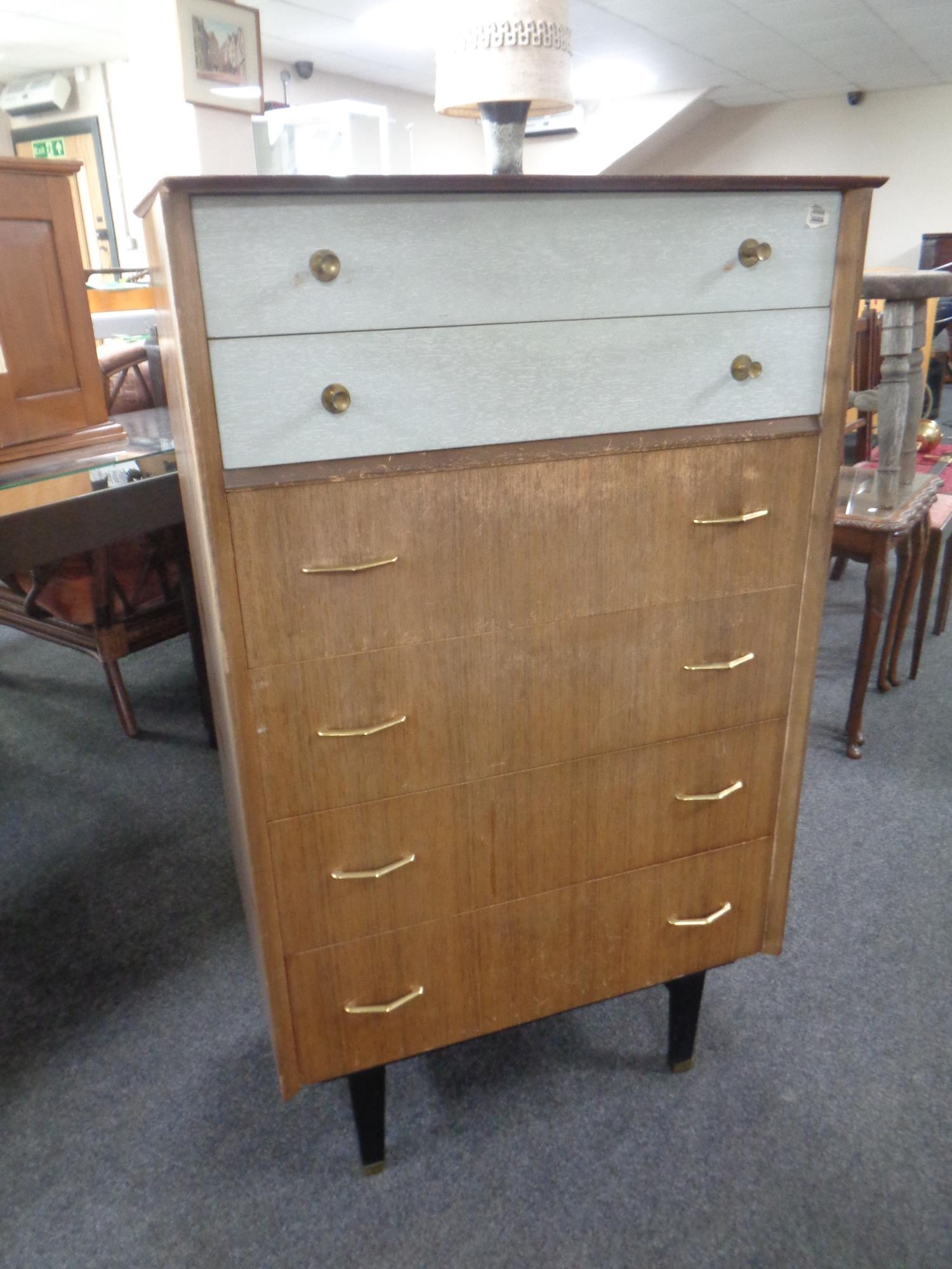 A 20th century Limelight Furniture teak chest of drawers