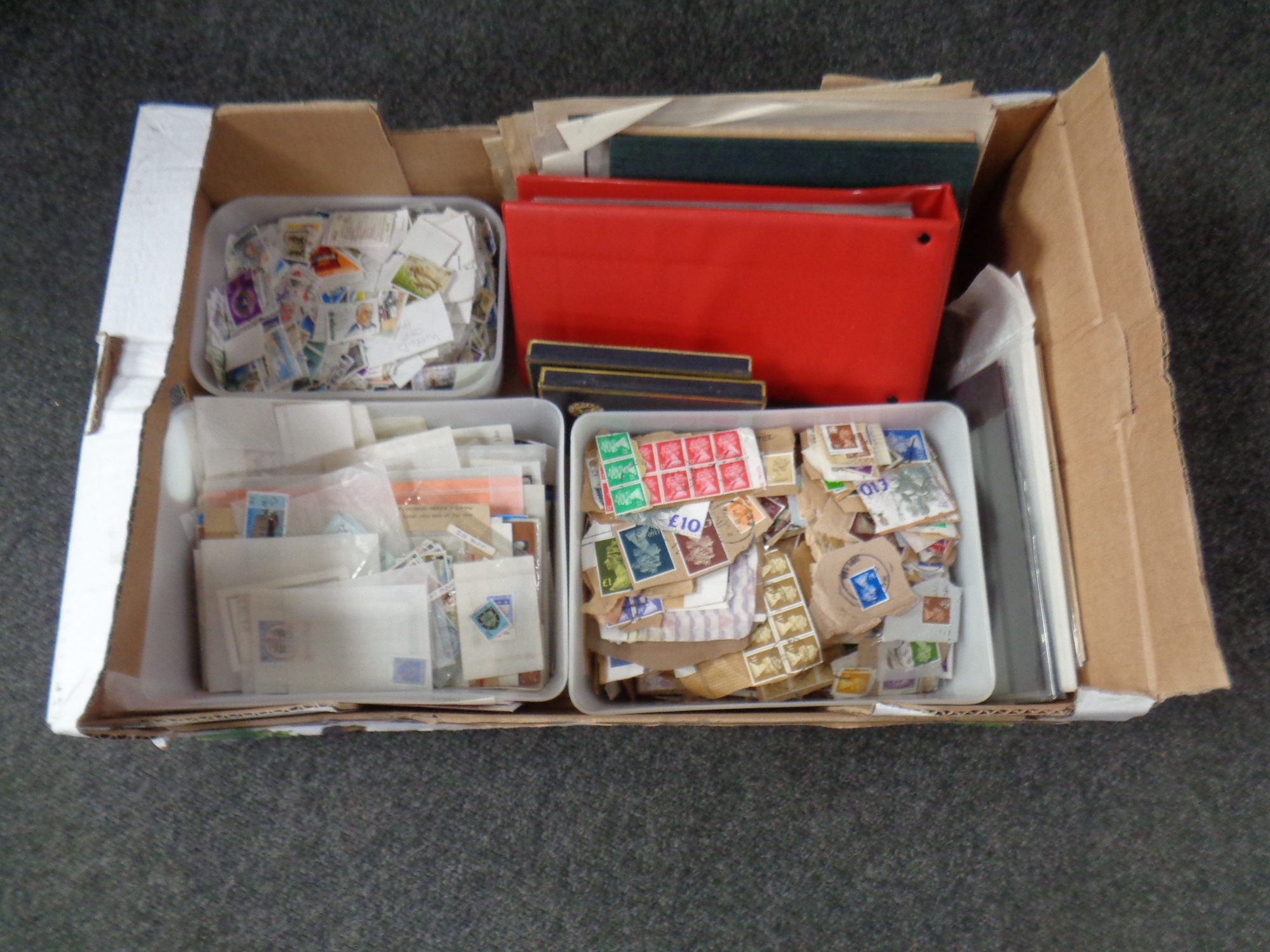 A box containing 20th century world stamps, loose,