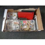 A box containing 20th century world stamps, loose,