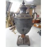 A Victorian silver plated samovar