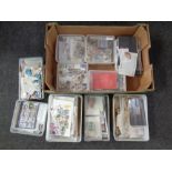 A box containing a large quantity of 20th century world stamps