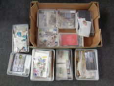 A box containing a large quantity of 20th century world stamps