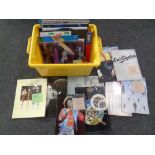 A box of 1980's albums and singles,