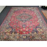 A Heriz design carpet,