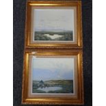 Two Robert Ritchie oil on canvas paintings - landscapes