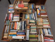 Approximately 11 boxes of books (various)