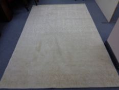 A contemporary woolen embossed rug