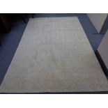 A contemporary woolen embossed rug