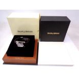 A gent's stainless steel Baume & Mercier quartz wristwatch, boxed.