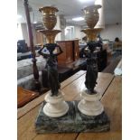 A pair of 19th century bronze,