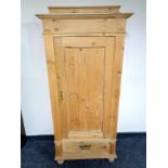 A continental pine century door cabinet