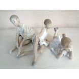 Three Nao ballerina figures