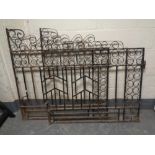 A pair of wrought metal gates