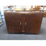 A 20th century double door sideboard