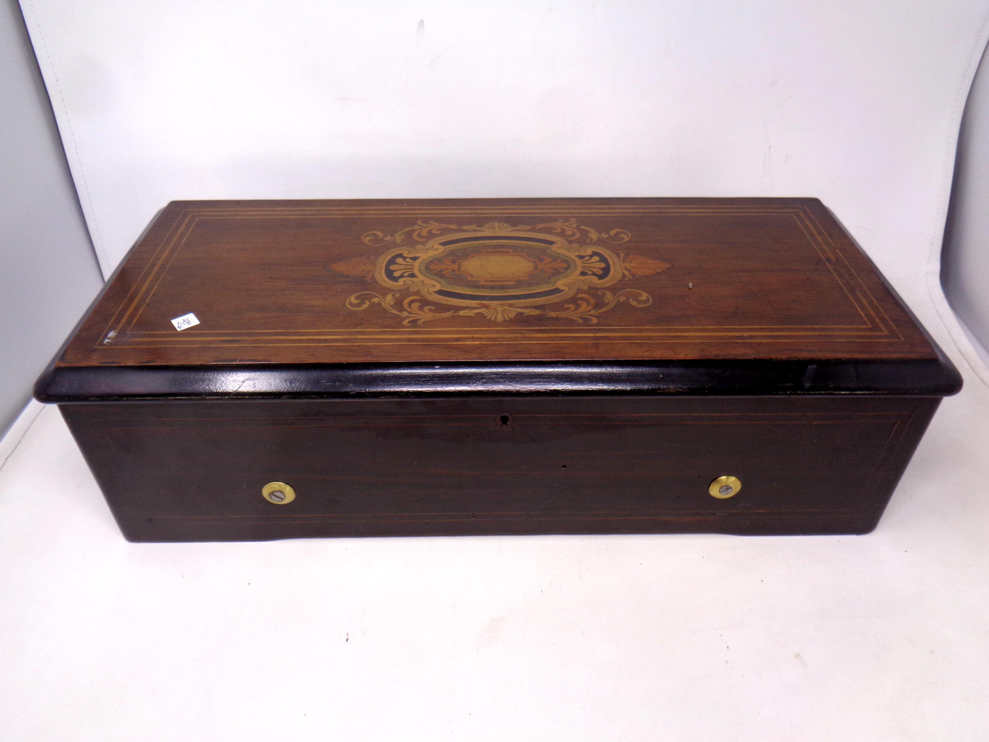 A 19th century rosewood cylinder music box - Image 2 of 2