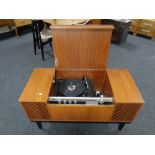 A teak cased Wye record player