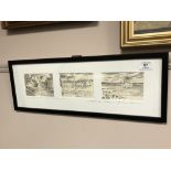 Roy Francis Kirton : Views of the North East Coast, pencil sketches of Warkworth,