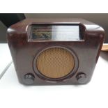 An early twentieth century Bush Bakelite cased valve radio