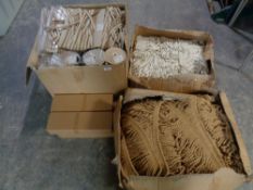 Three boxes of Duresta fabric trim