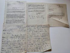 Personal letters from author Michael Leigh about his factual WW2 books 'Comrade Forest' and 'Men
