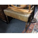 A 19th century mahogany flap sided table.