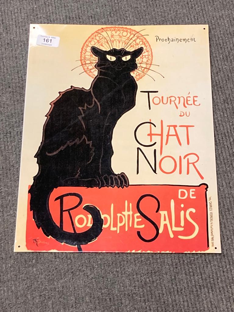 A metal sign - Tournee Du Chat Noir, 30.5 cm x 40.