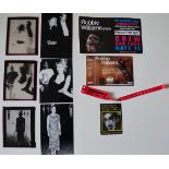 Vintage early 1990s negatives of Madonna together with Robbie Williams concert tickets from the