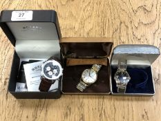 Three gent's wristwatches by Rotary,