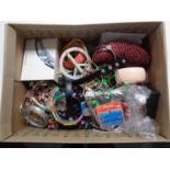 A box containing a quantity of costume jewellery.