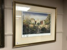 After Alan Reed : Washington Old Hall, artist proof, framed, signed in pencil,
