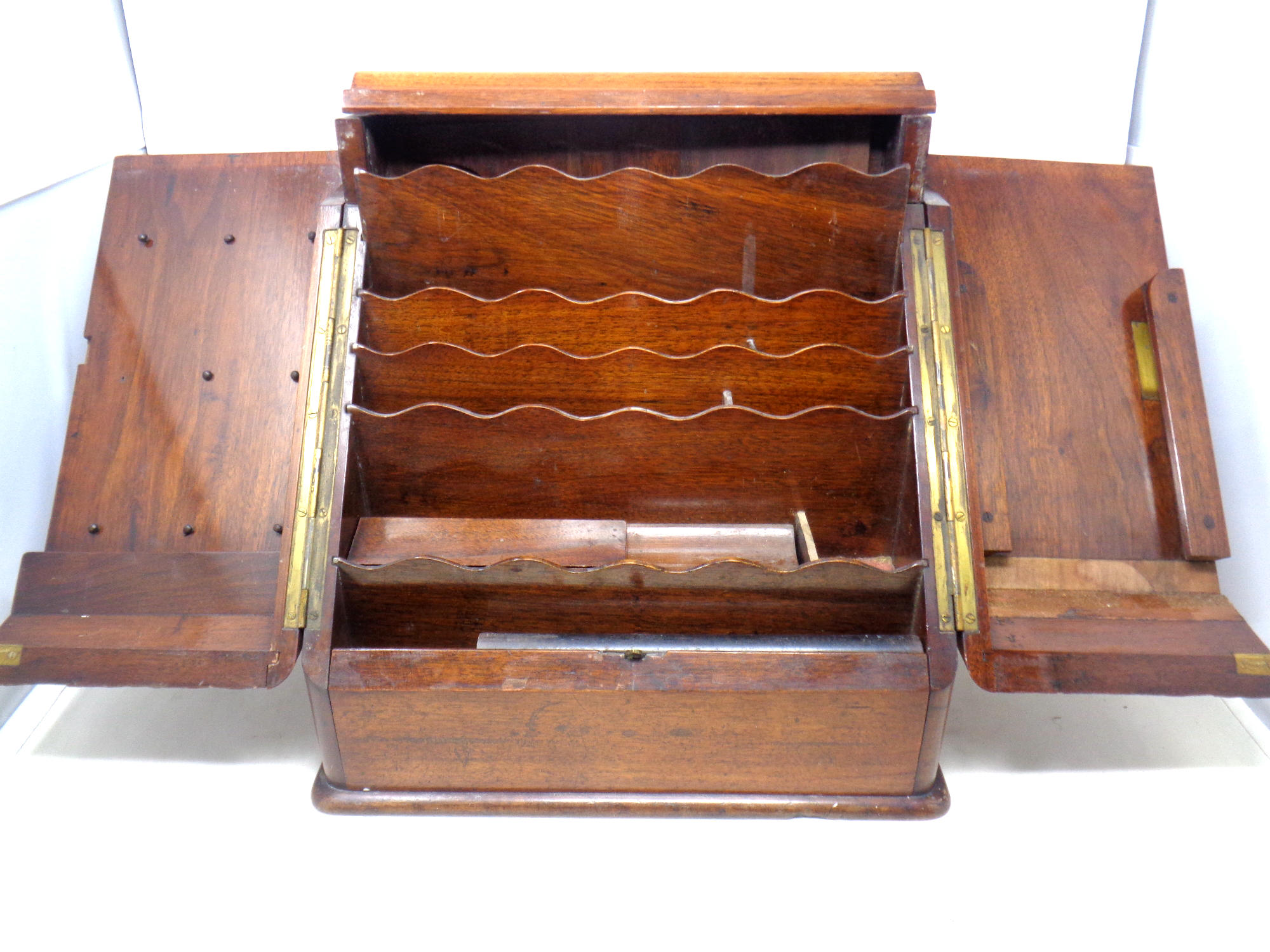 A Victorian mahogany correspondence cabinet. - Image 2 of 2