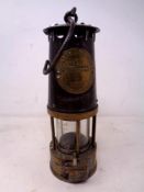 An Eccles Protector miner's lamp type SL.