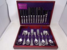 A canteen of Arthur Price International stainless steel cutlery.