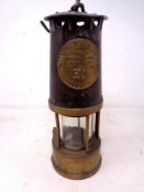 An Eccles Protector miner's lamp type SL.