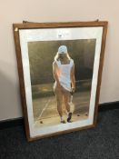 An Athena colour print, Tennis Girl,
