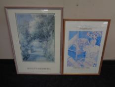 A Francis Kyle Gallery London Exhibition poster, framed,