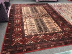 A machine-made carpet of Ensari Ensi design,