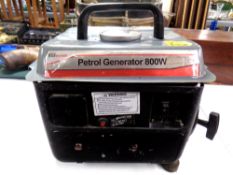 An 800w petrol generator.