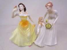 Two Royal Doulton figures, Madeline HN4152 and Just for You HN3355.