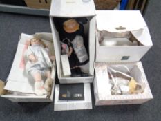 Four collectors doll's by Leonardo Collection, Gotz, Heritage and Celia doll company.