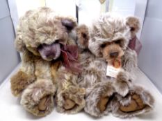 Two limited edition Charlie bears, William III No.3832 of 4000 and William IV No.2555 of 4000.